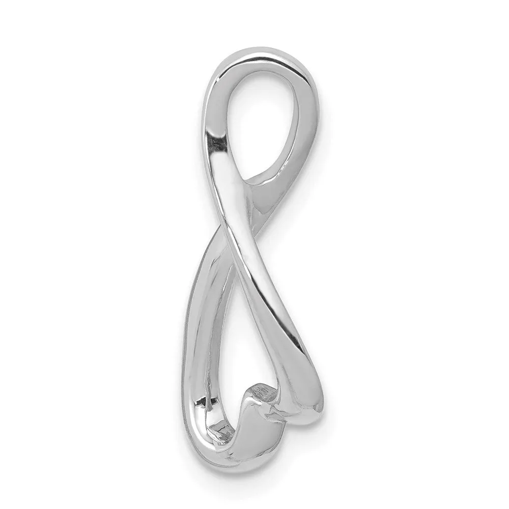 14k White Gold Slide