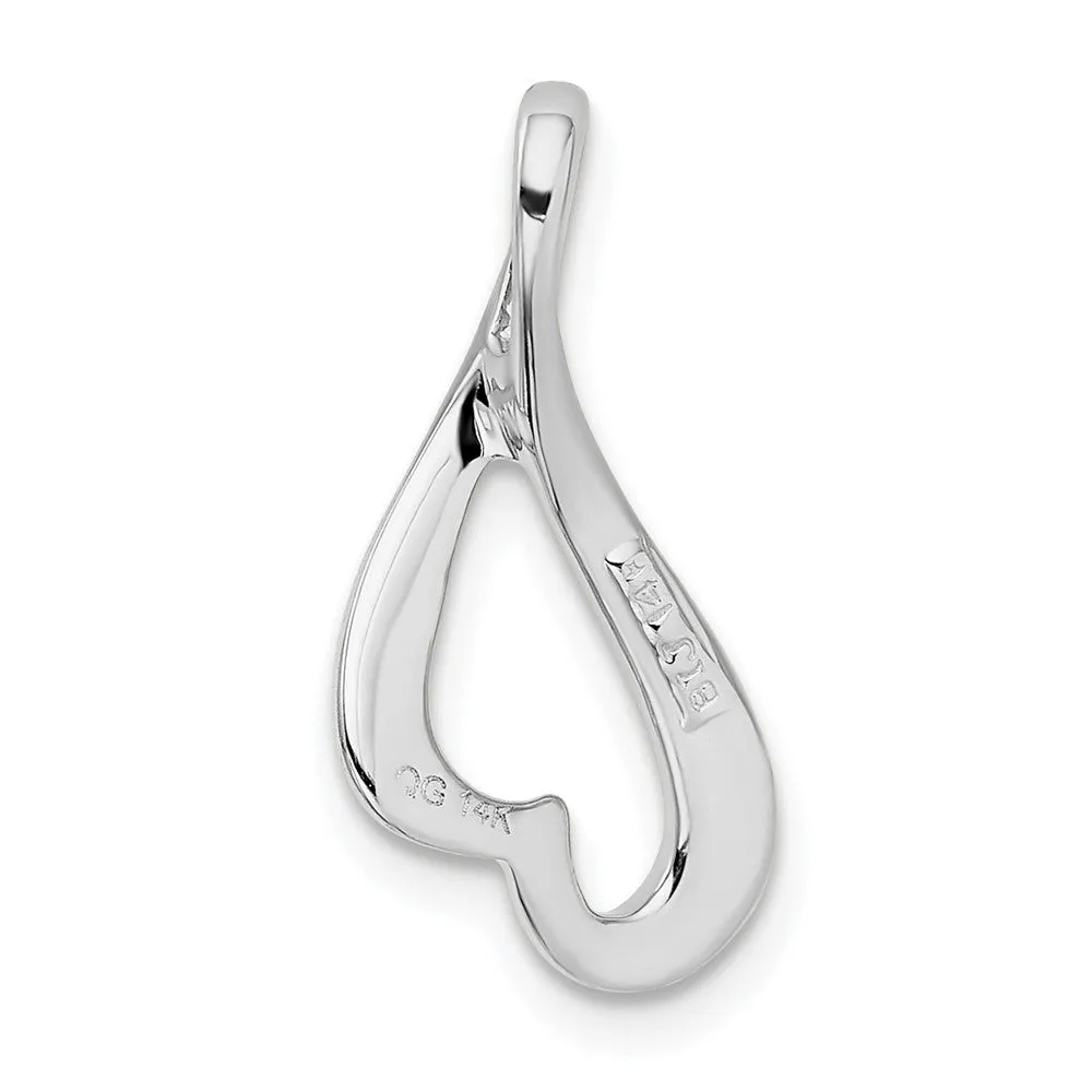 14k White Gold Slide
