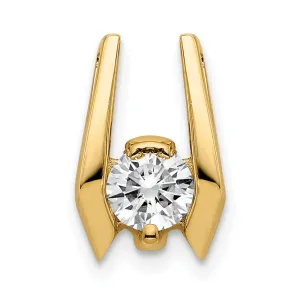 14k Yellow Gold 4.75mm AAA Diamond Slide