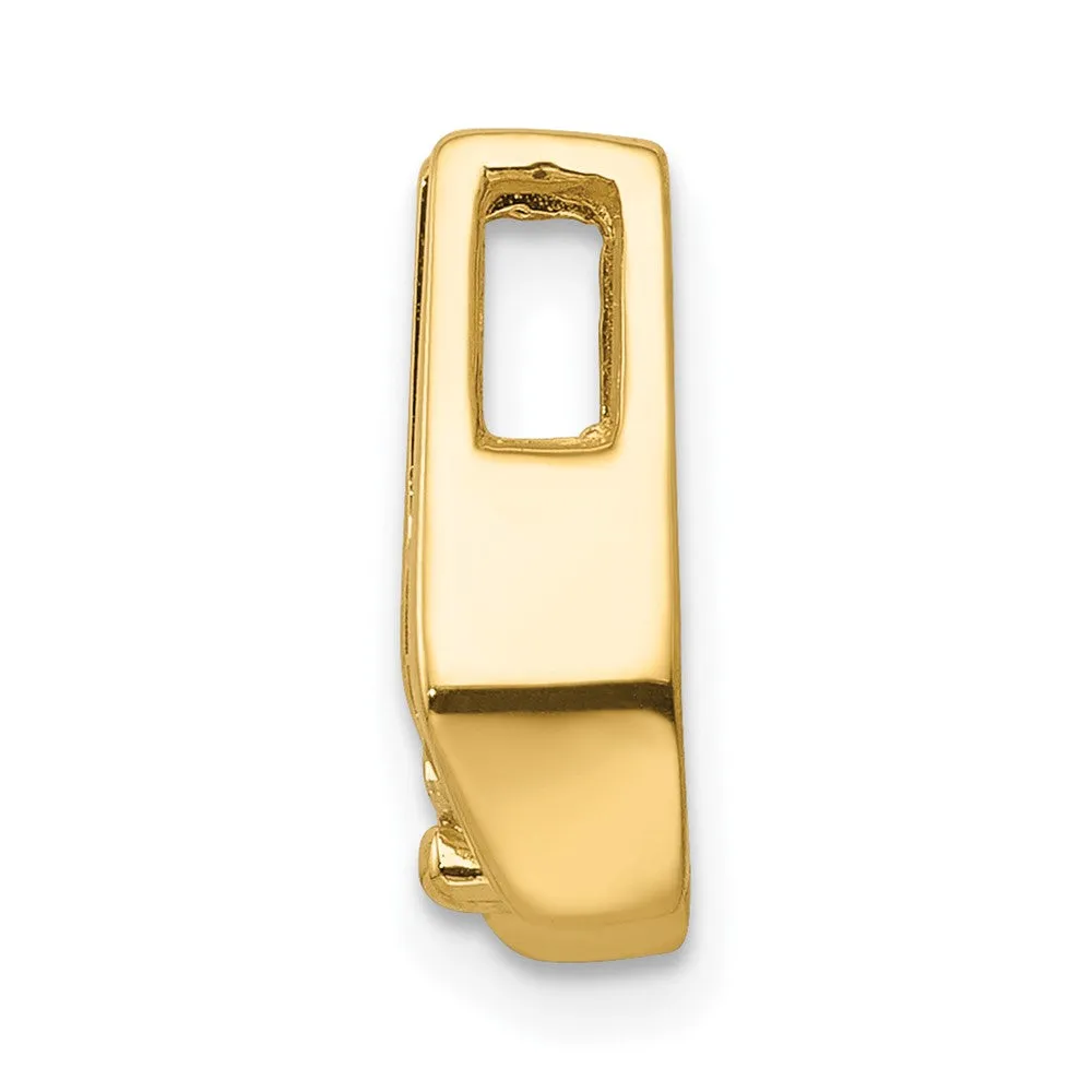 14k Yellow Gold 4.75mm AAA Diamond Slide