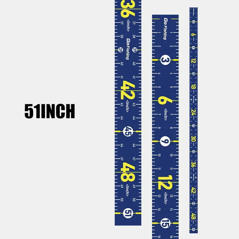1Pc Waterproof Fish Measuring Ruler 160Cm Foldable Fishing Tape Sticker Adhesive