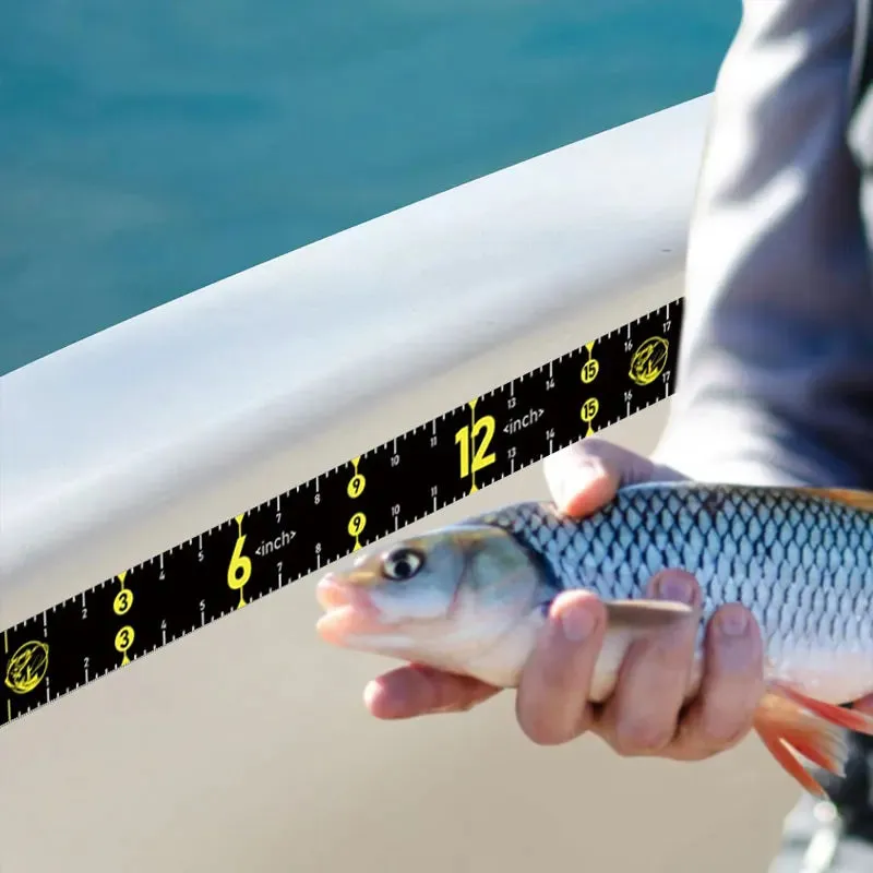 1Pc Waterproof Fish Measuring Ruler 160Cm Foldable Fishing Tape Sticker Adhesive