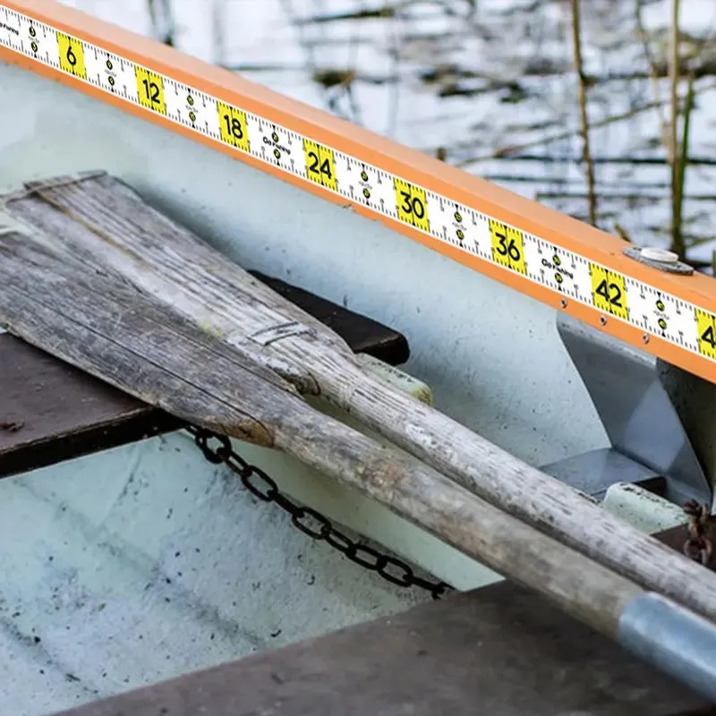 1Pc Waterproof Fish Measuring Ruler 160Cm Foldable Fishing Tape Sticker Adhesive