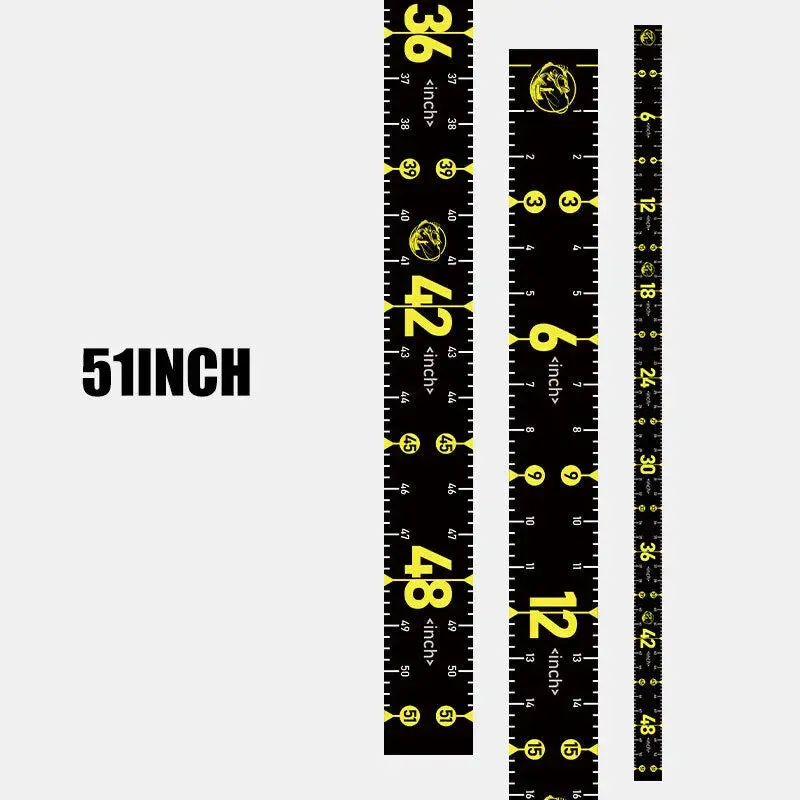 1Pc Waterproof Fish Measuring Ruler 160Cm Foldable Fishing Tape Sticker Adhesive