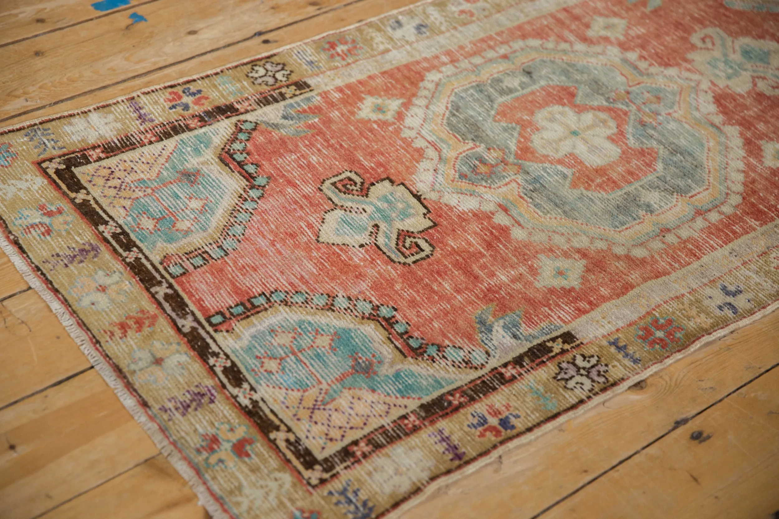 2.5x5 Vintage Distressed Oushak Rug Runner