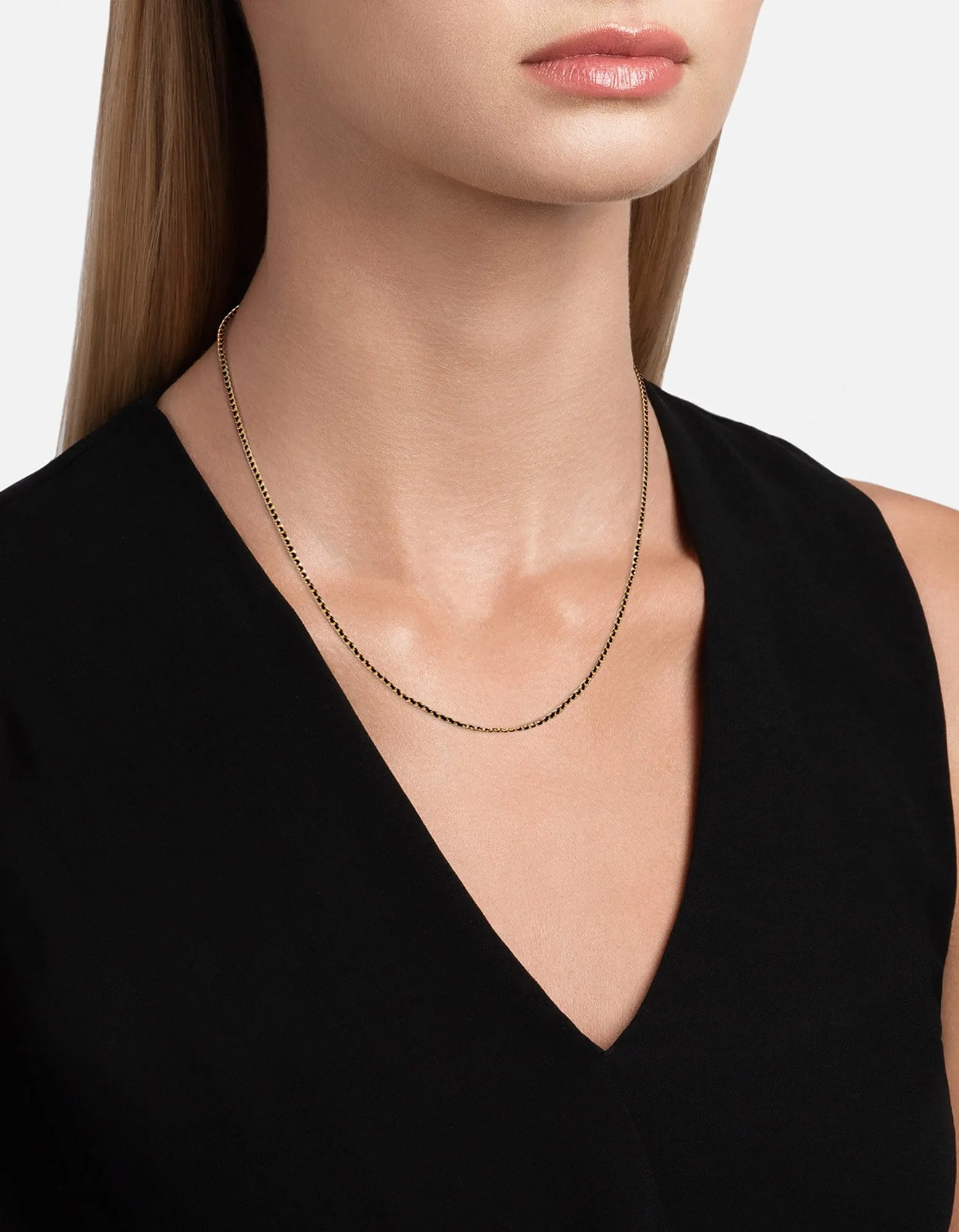 2mm Woven Chain Necklace, Gold Vermeil