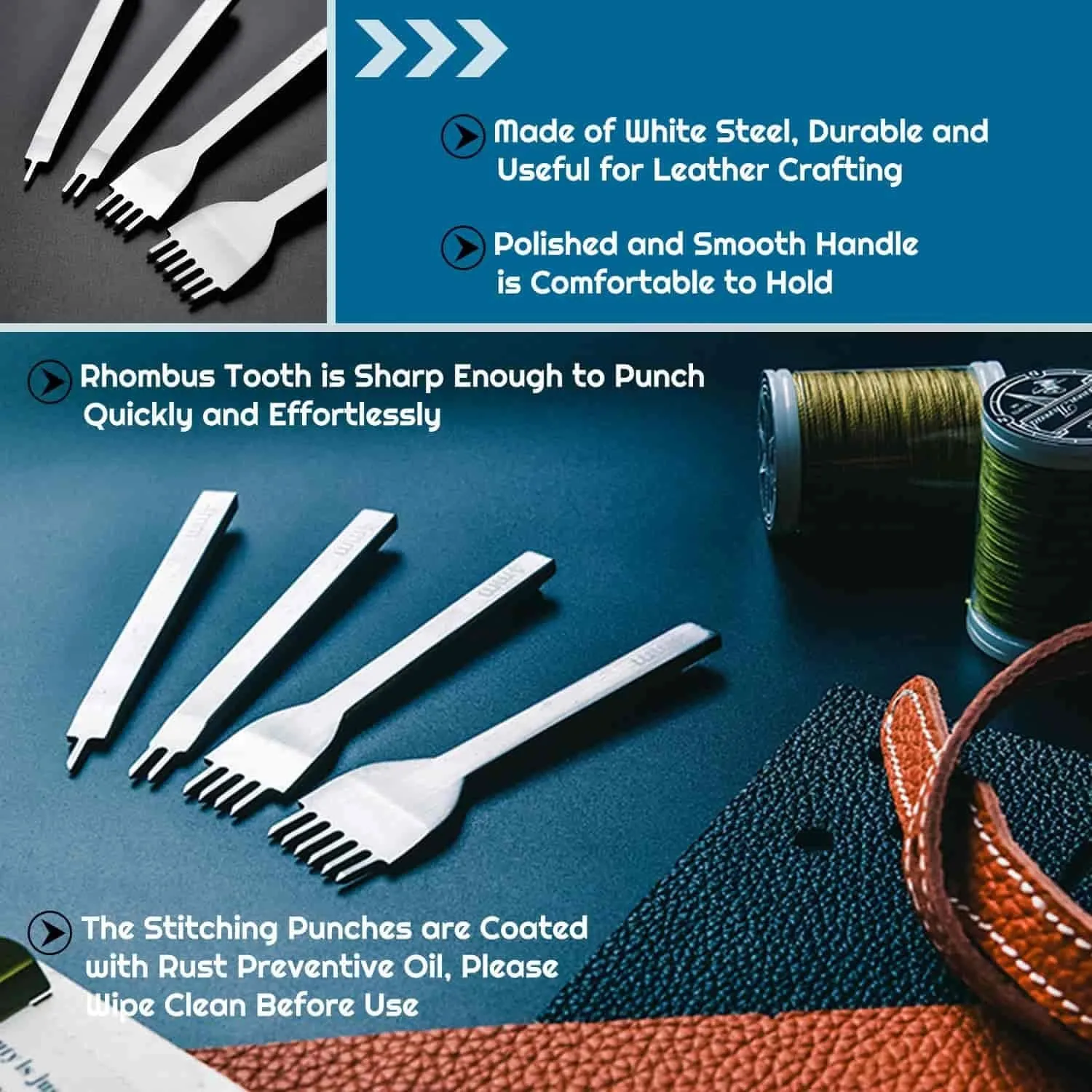 35 Pcs Leather Stitching Tools set for Beginner