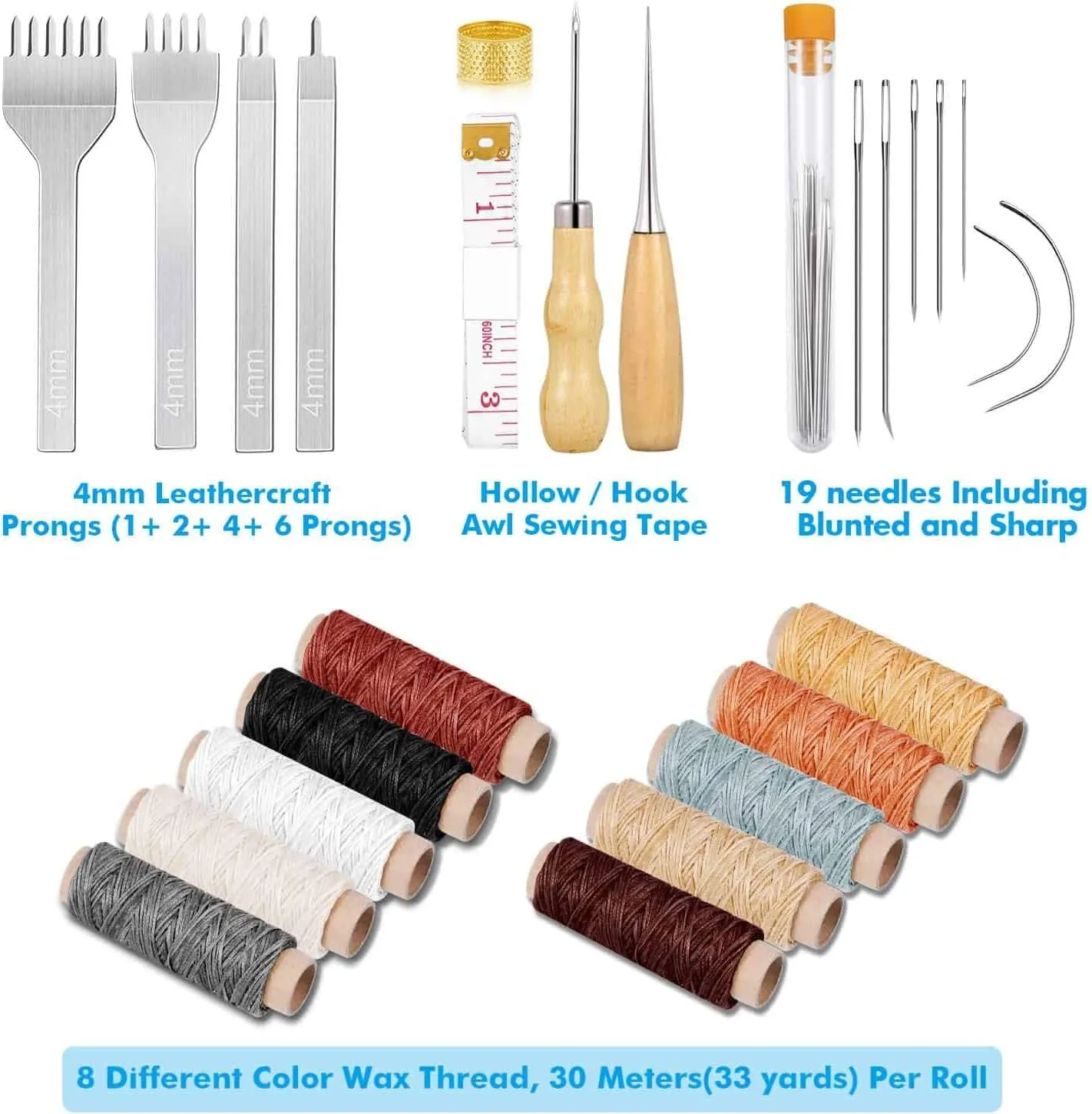 35 Pcs Leather Stitching Tools set for Beginner