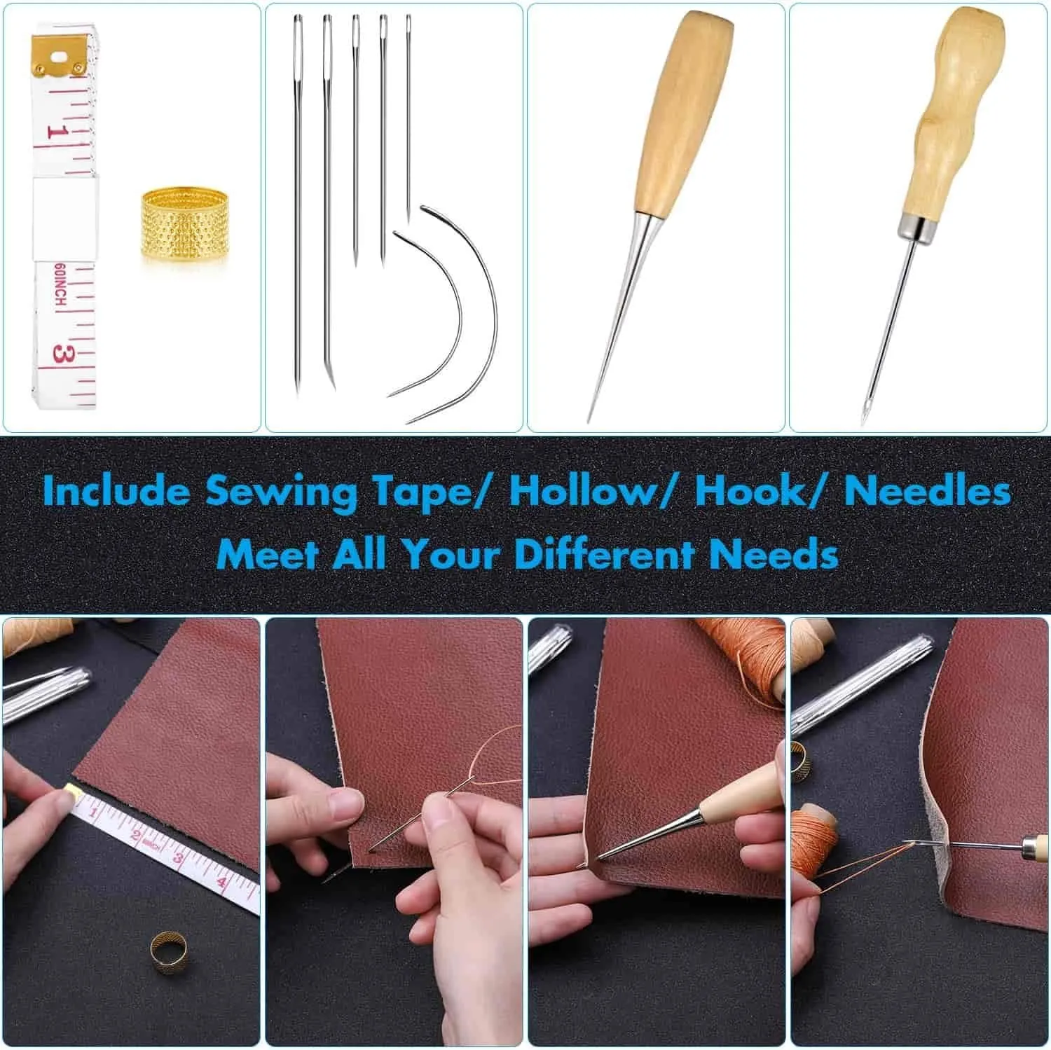35 Pcs Leather Stitching Tools set for Beginner