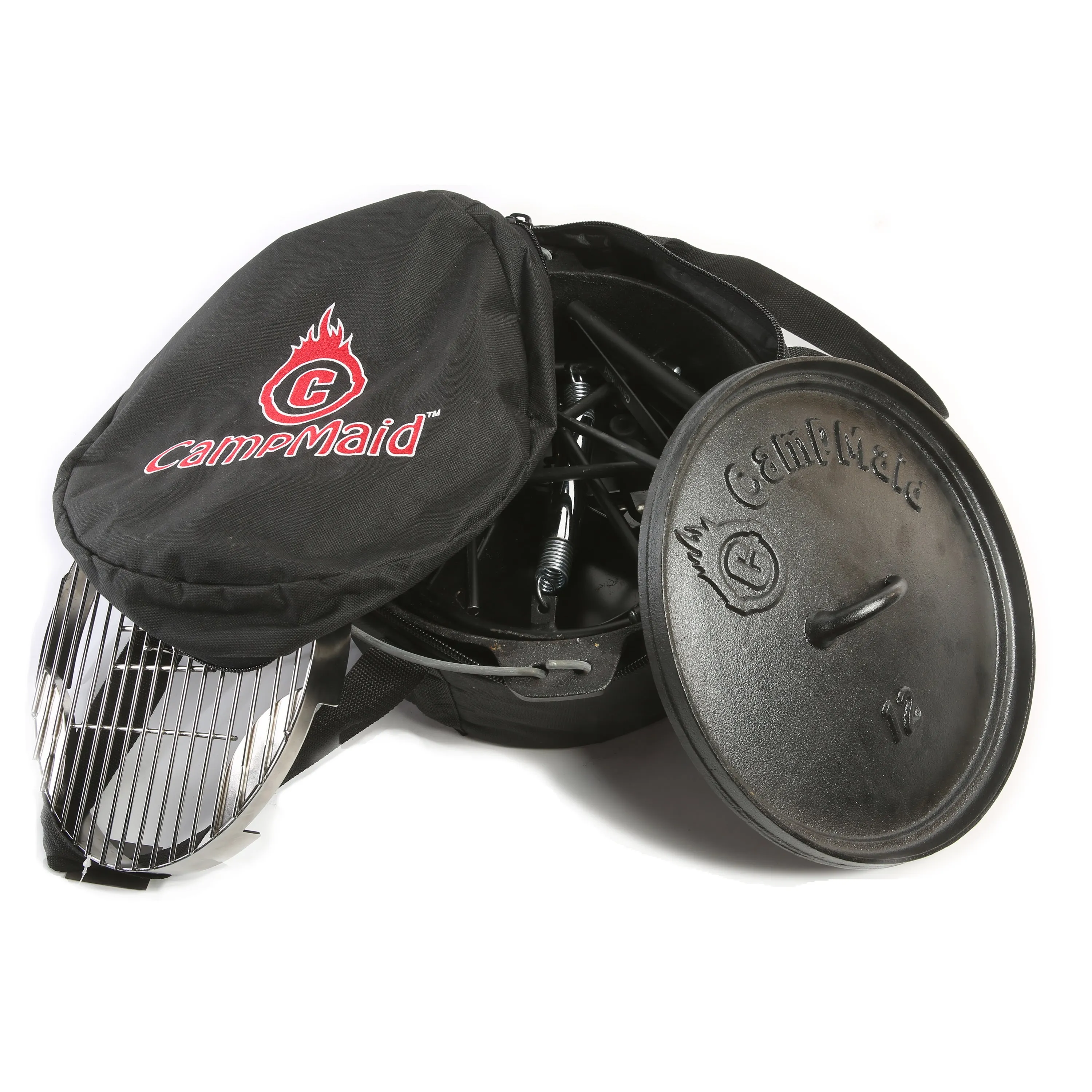 6-Piece Dutch Oven Set With 12" Dutch Oven Without Legs