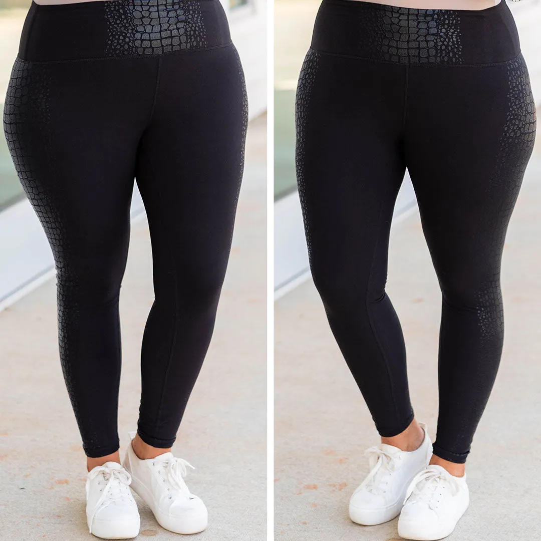 Achieving My Goal Leggings, Black