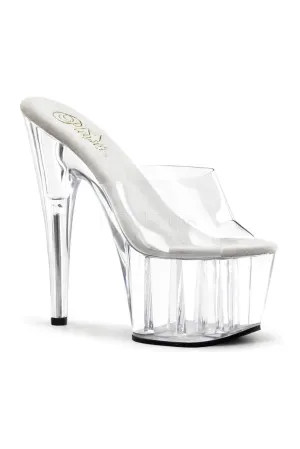 ADORE-701 Platform Slide  | Clear Vinyl