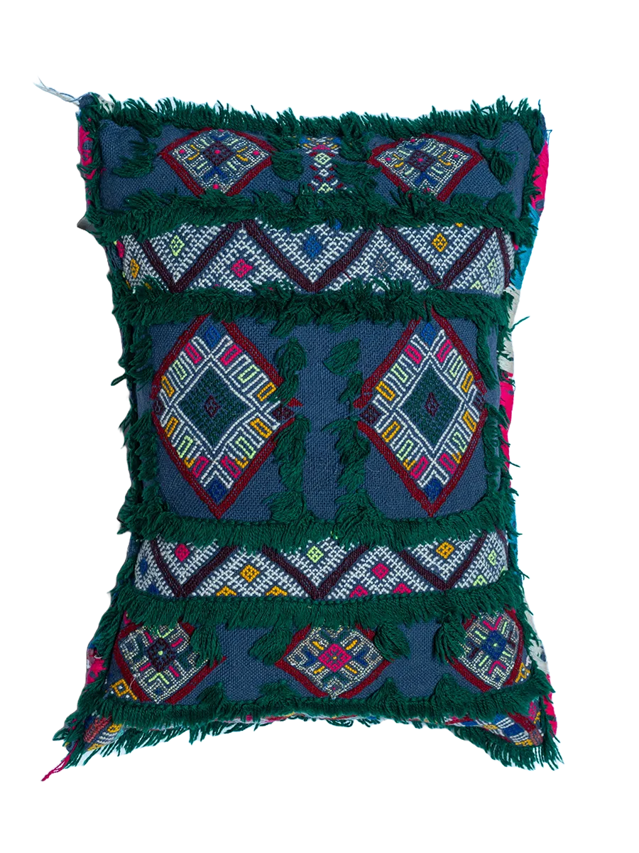 Ain Leuh Vintage Pillow - Lush Indigo
