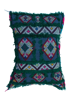 Ain Leuh Vintage Pillow - Lush Indigo