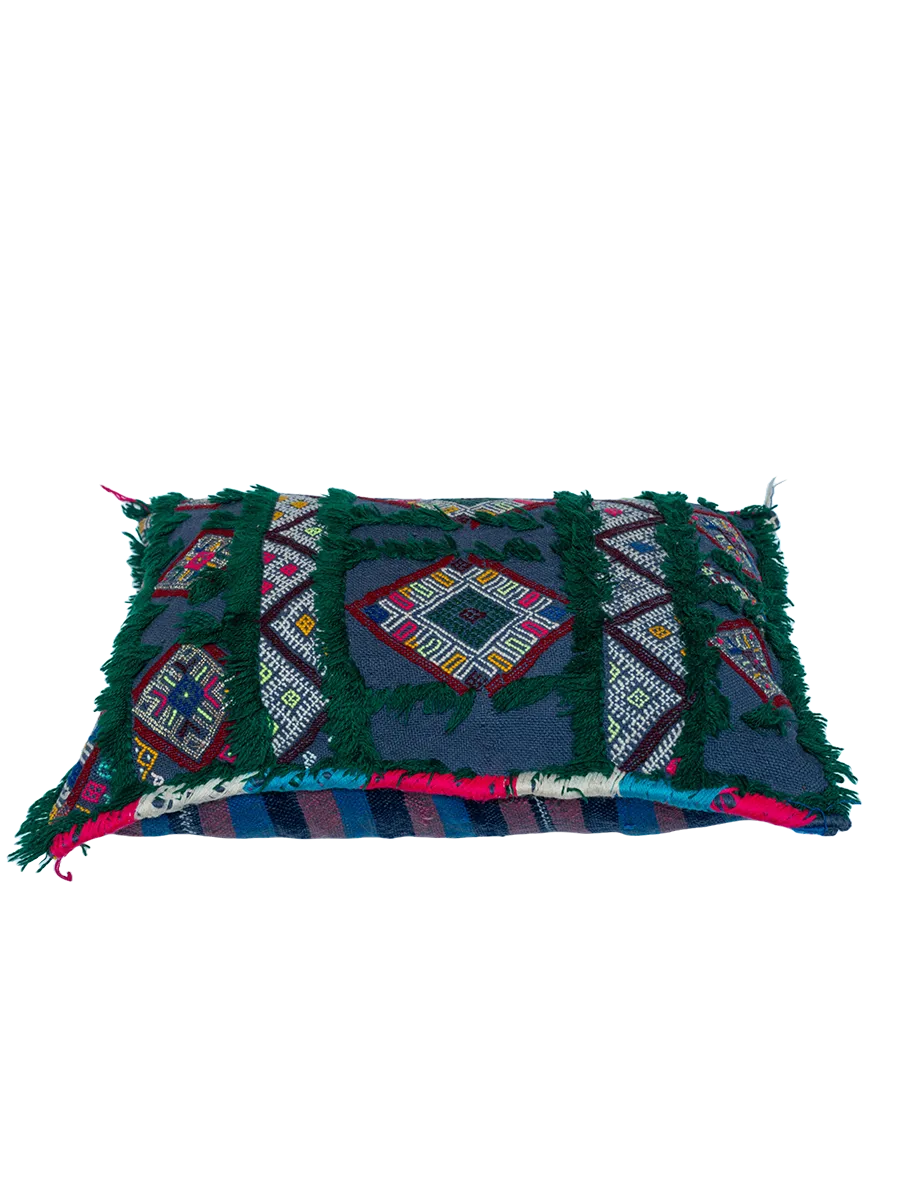 Ain Leuh Vintage Pillow - Lush Indigo