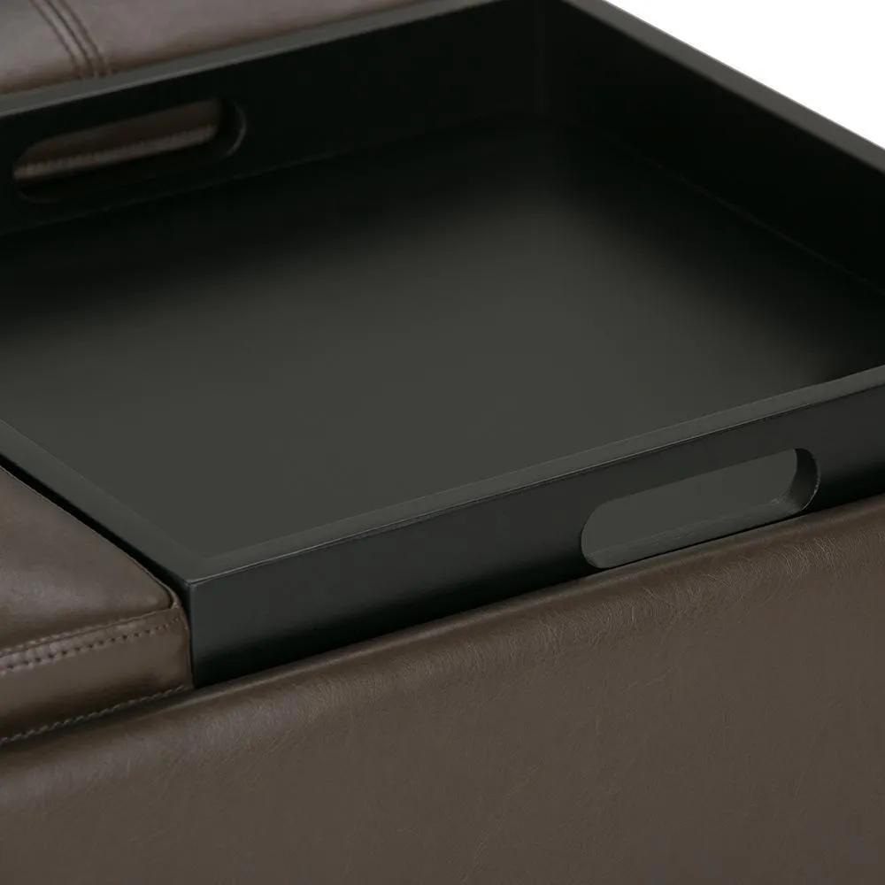 Avalon Table Ottoman in Vegan Leather