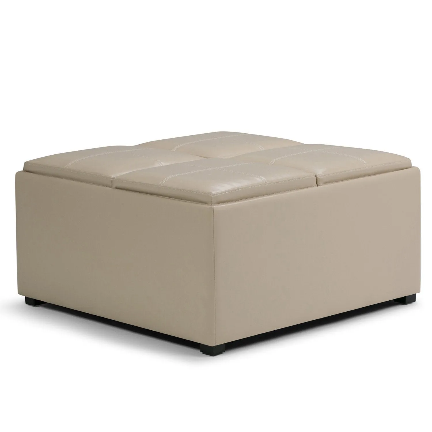 Avalon Table Ottoman in Vegan Leather