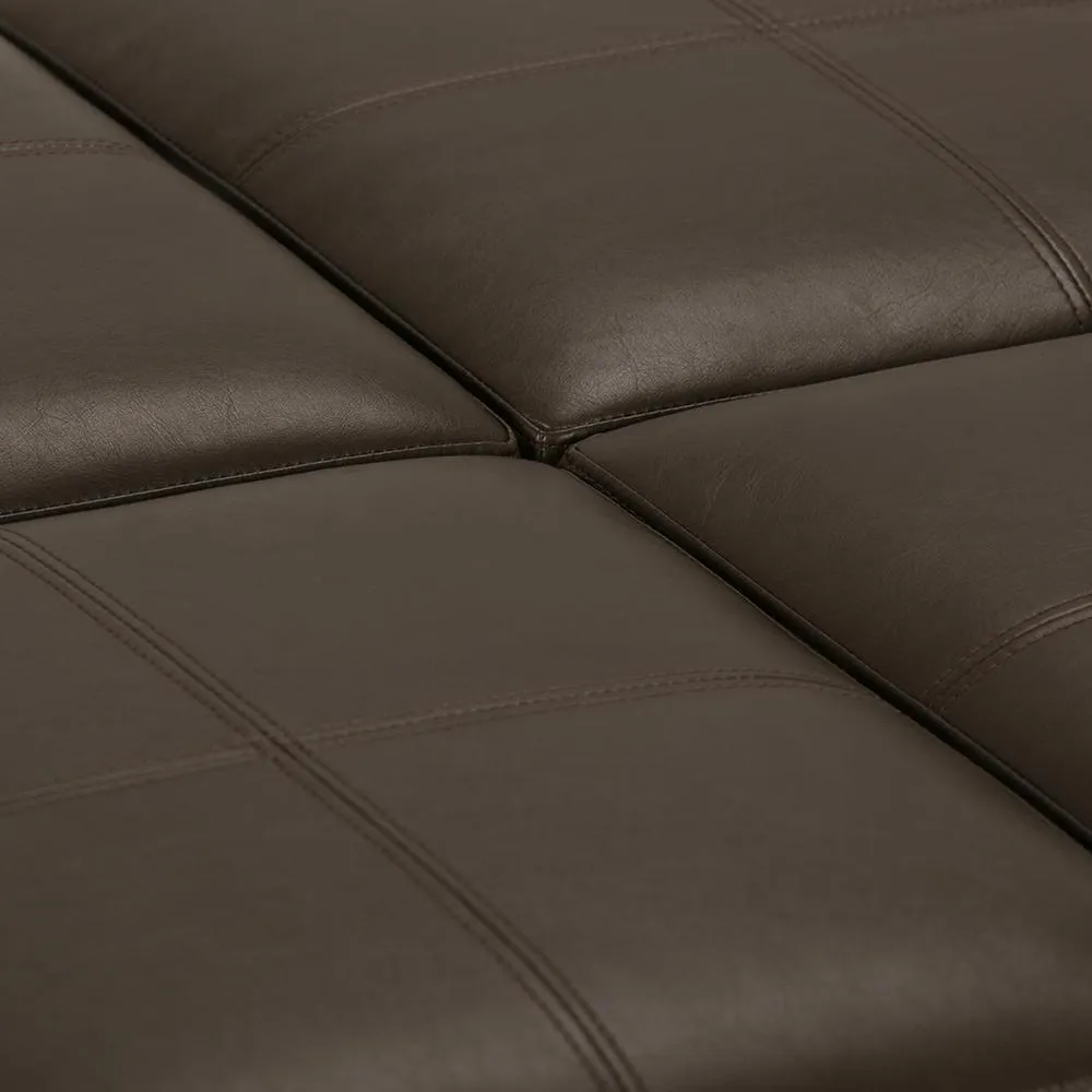 Avalon Table Ottoman in Vegan Leather