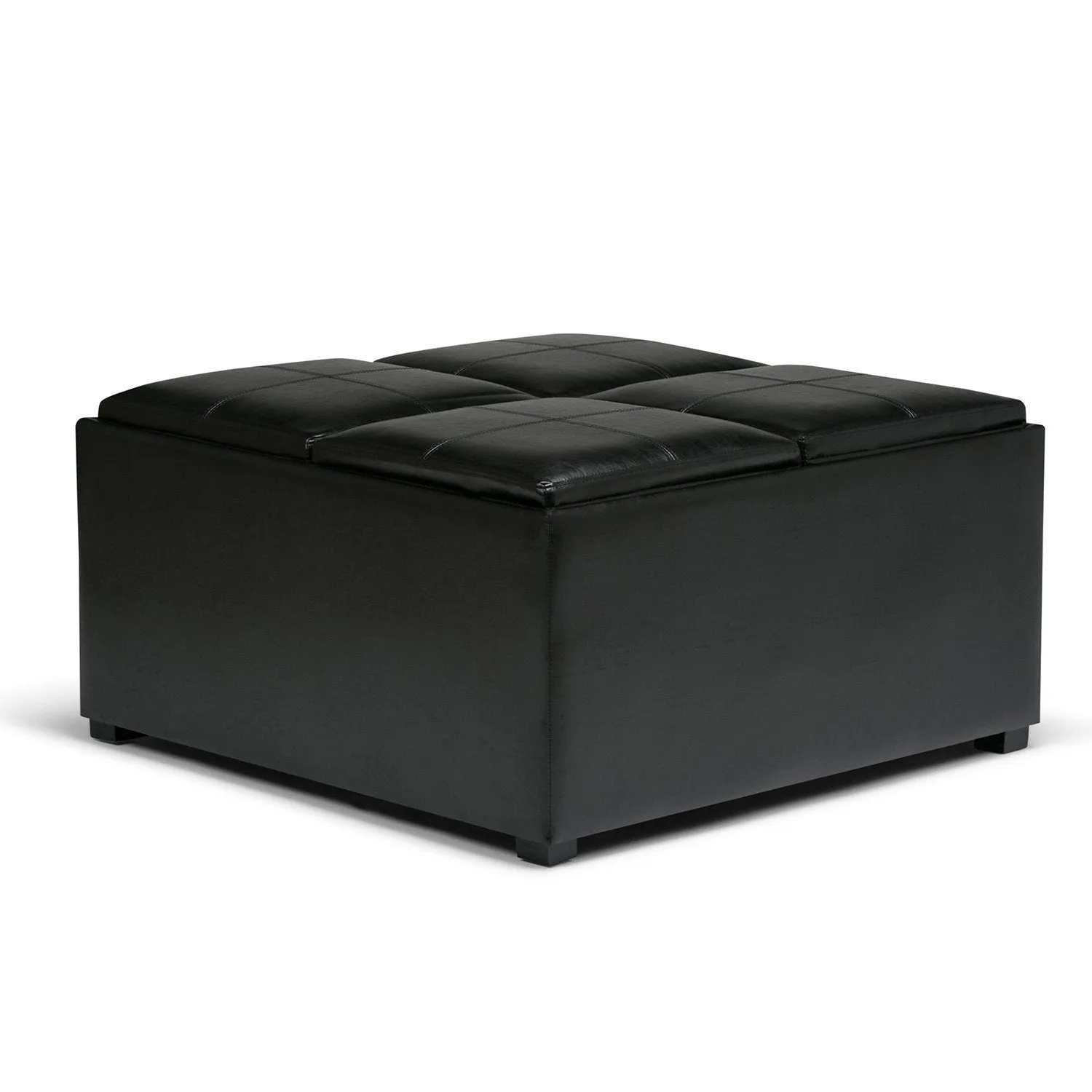 Avalon Table Ottoman in Vegan Leather
