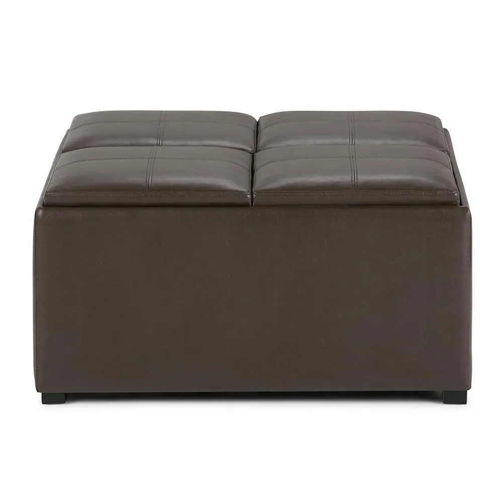 Avalon Table Ottoman in Vegan Leather