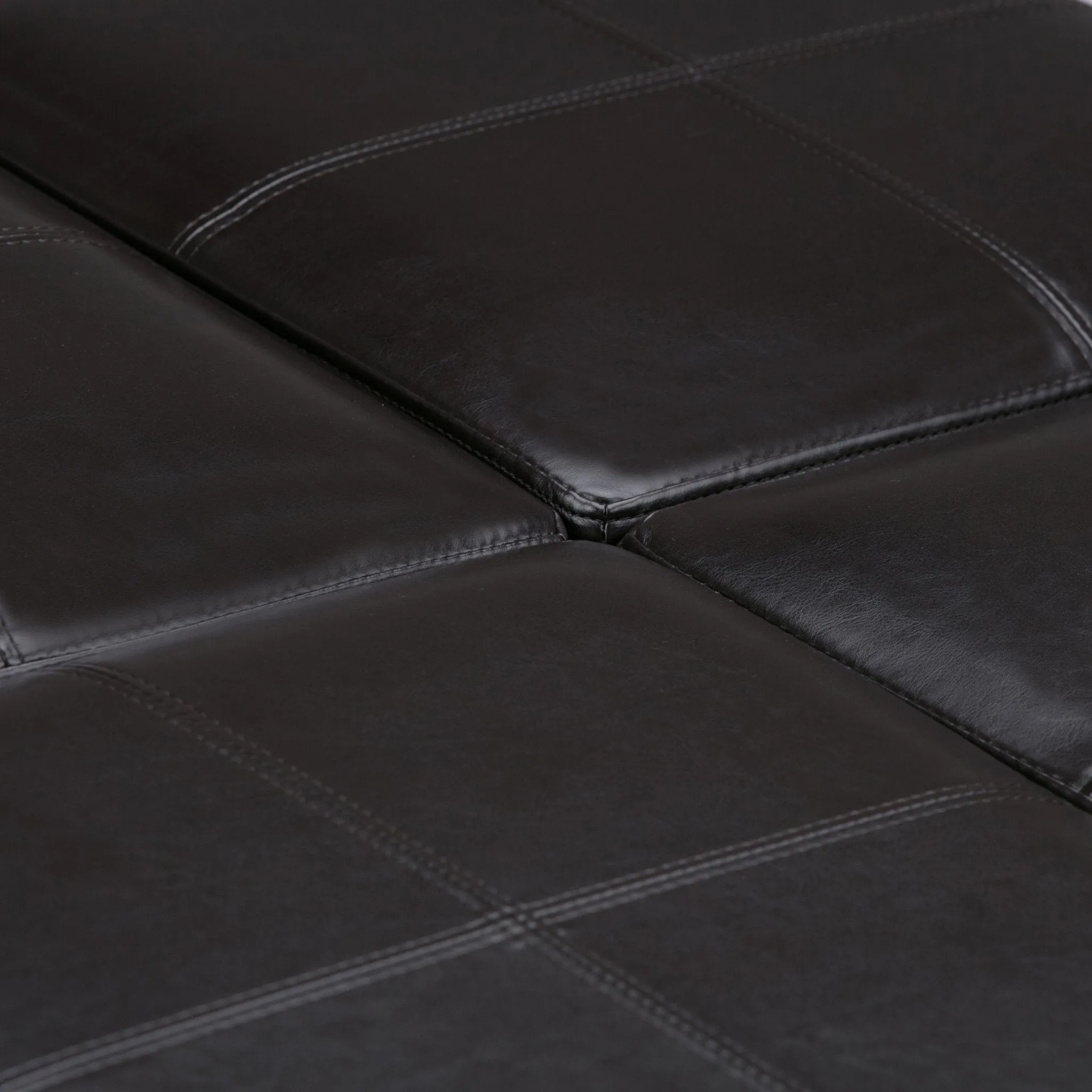 Avalon Table Ottoman in Vegan Leather
