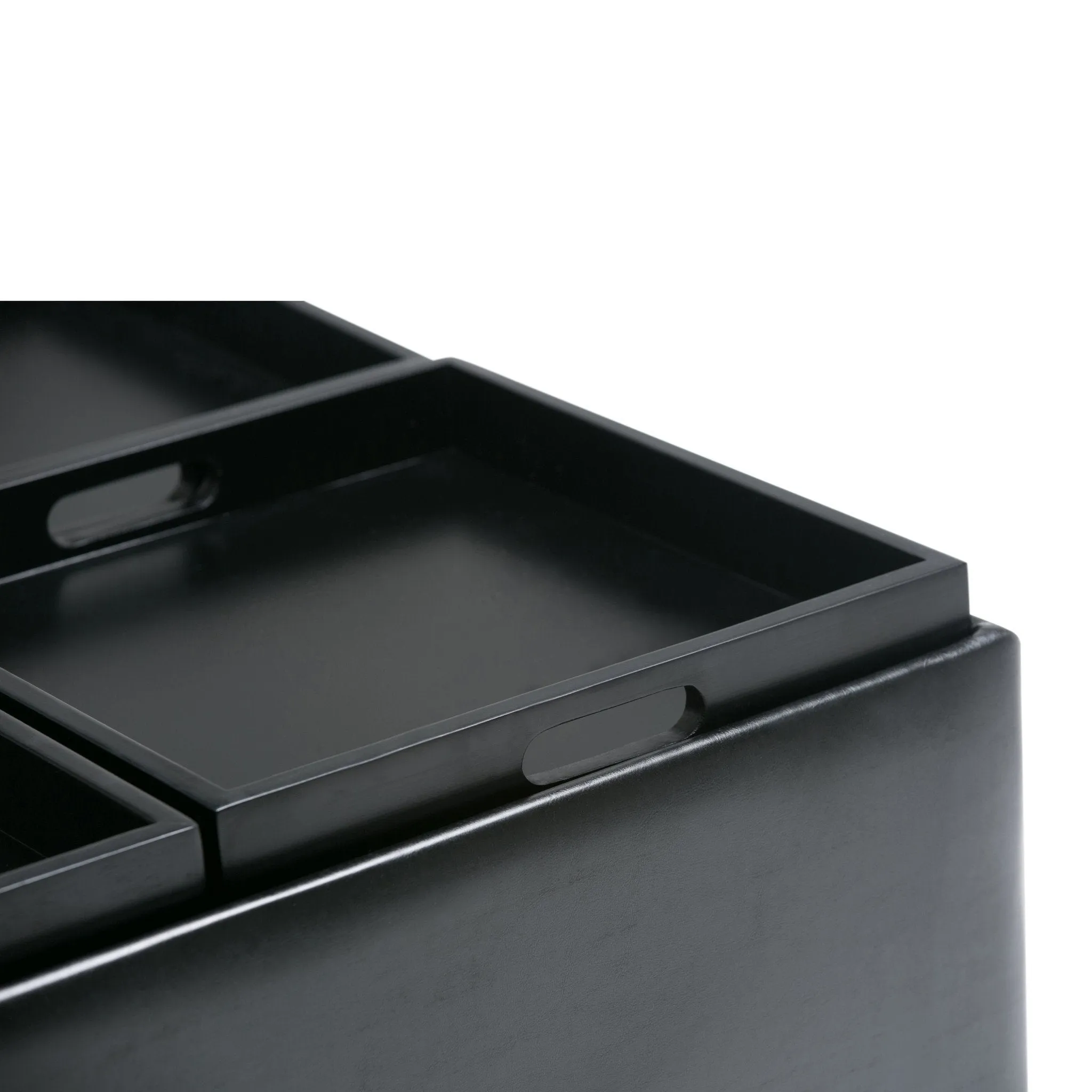 Avalon Table Ottoman in Vegan Leather