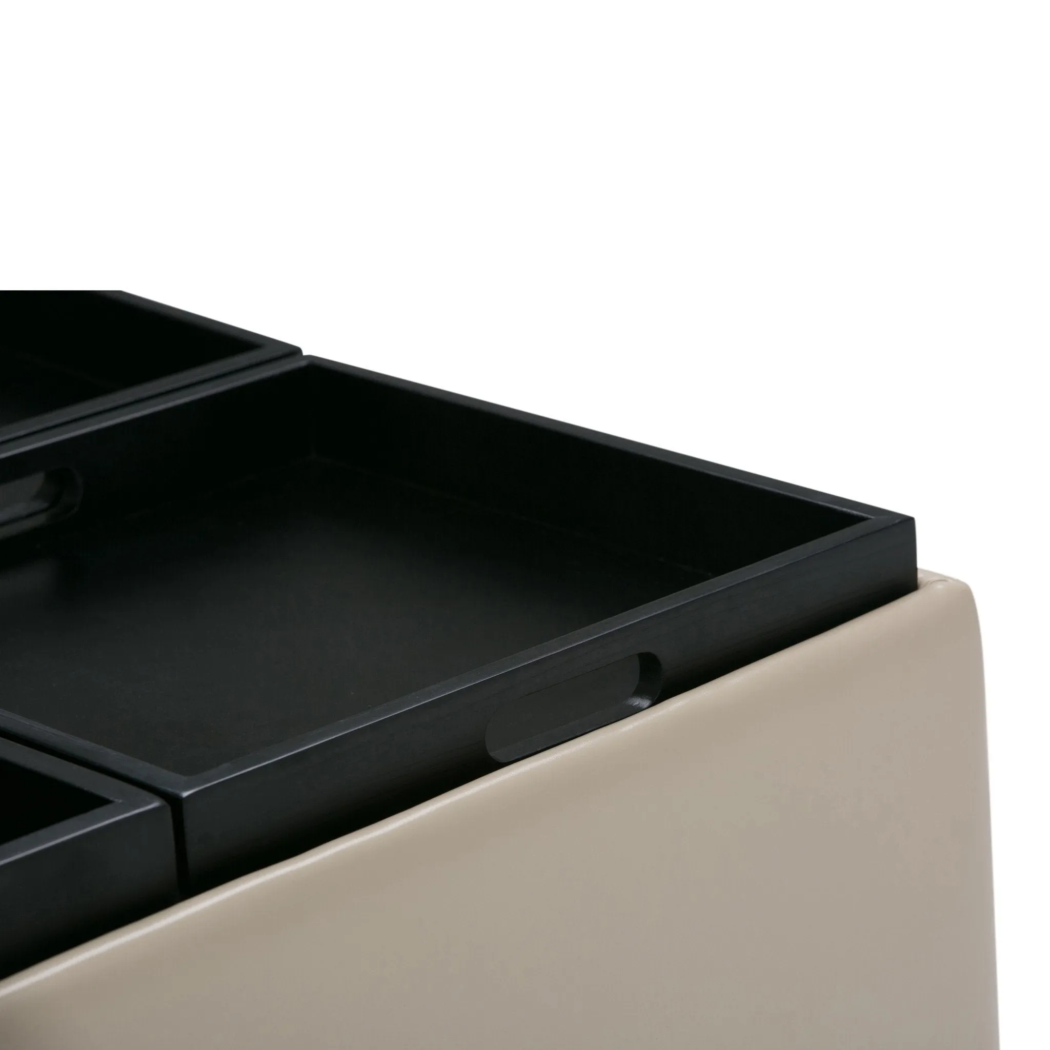 Avalon Table Ottoman in Vegan Leather