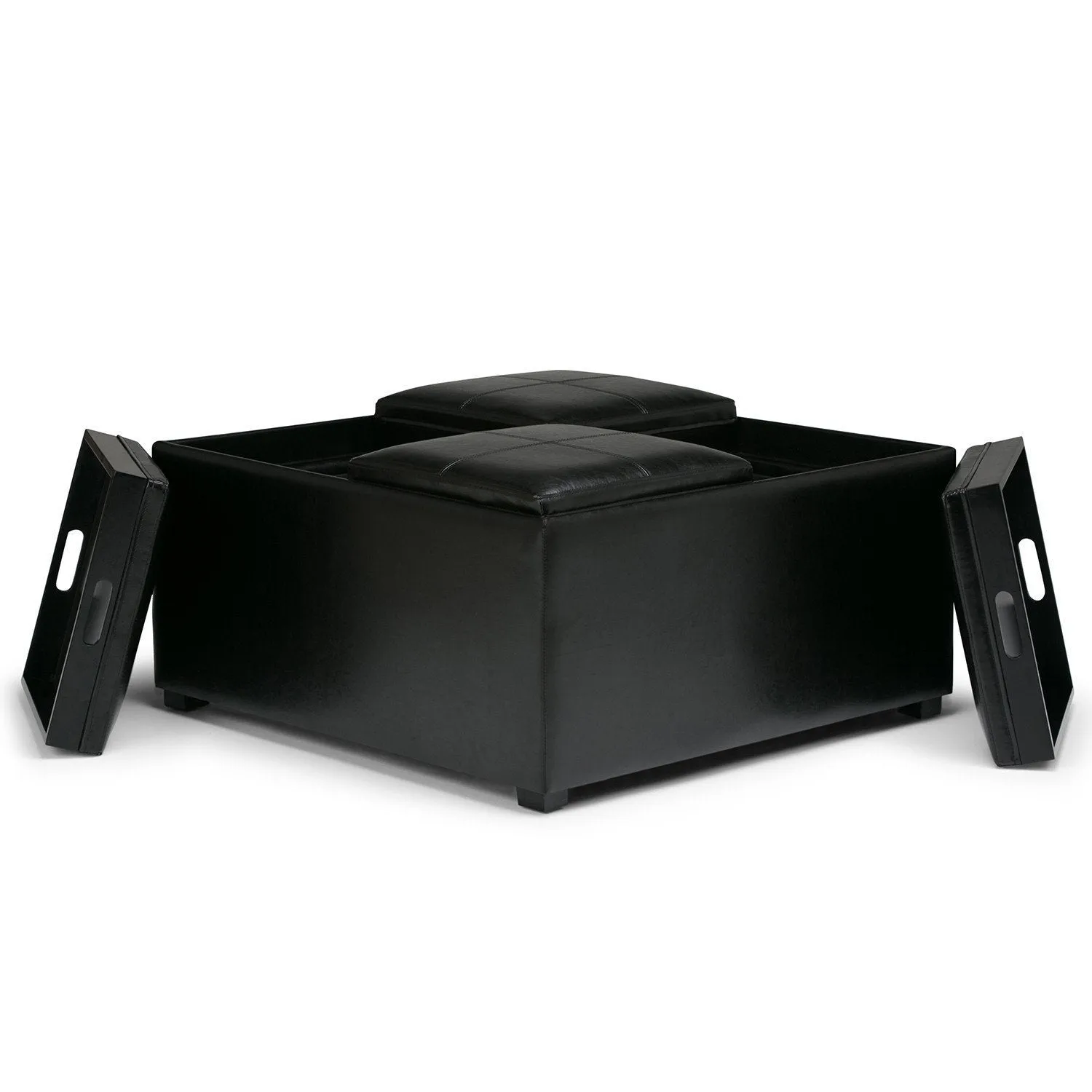 Avalon Table Ottoman in Vegan Leather