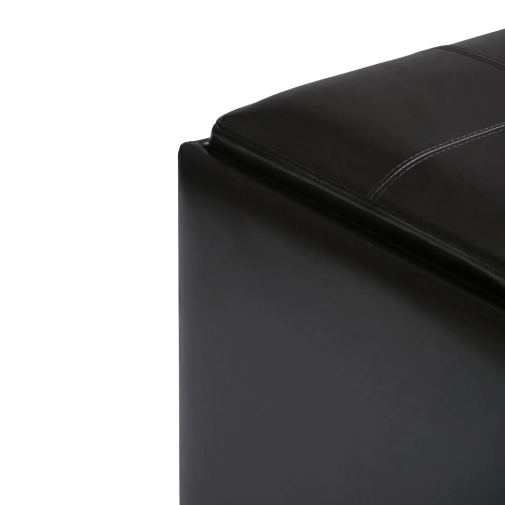 Avalon Table Ottoman in Vegan Leather