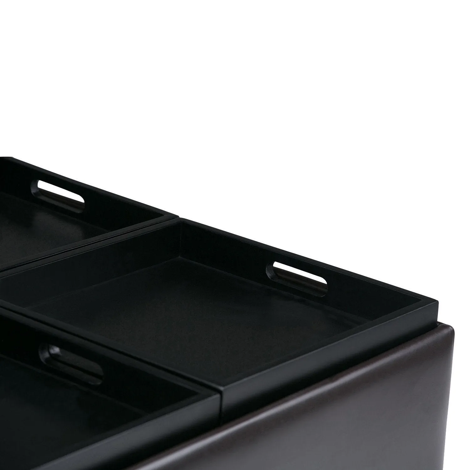 Avalon Table Ottoman in Vegan Leather