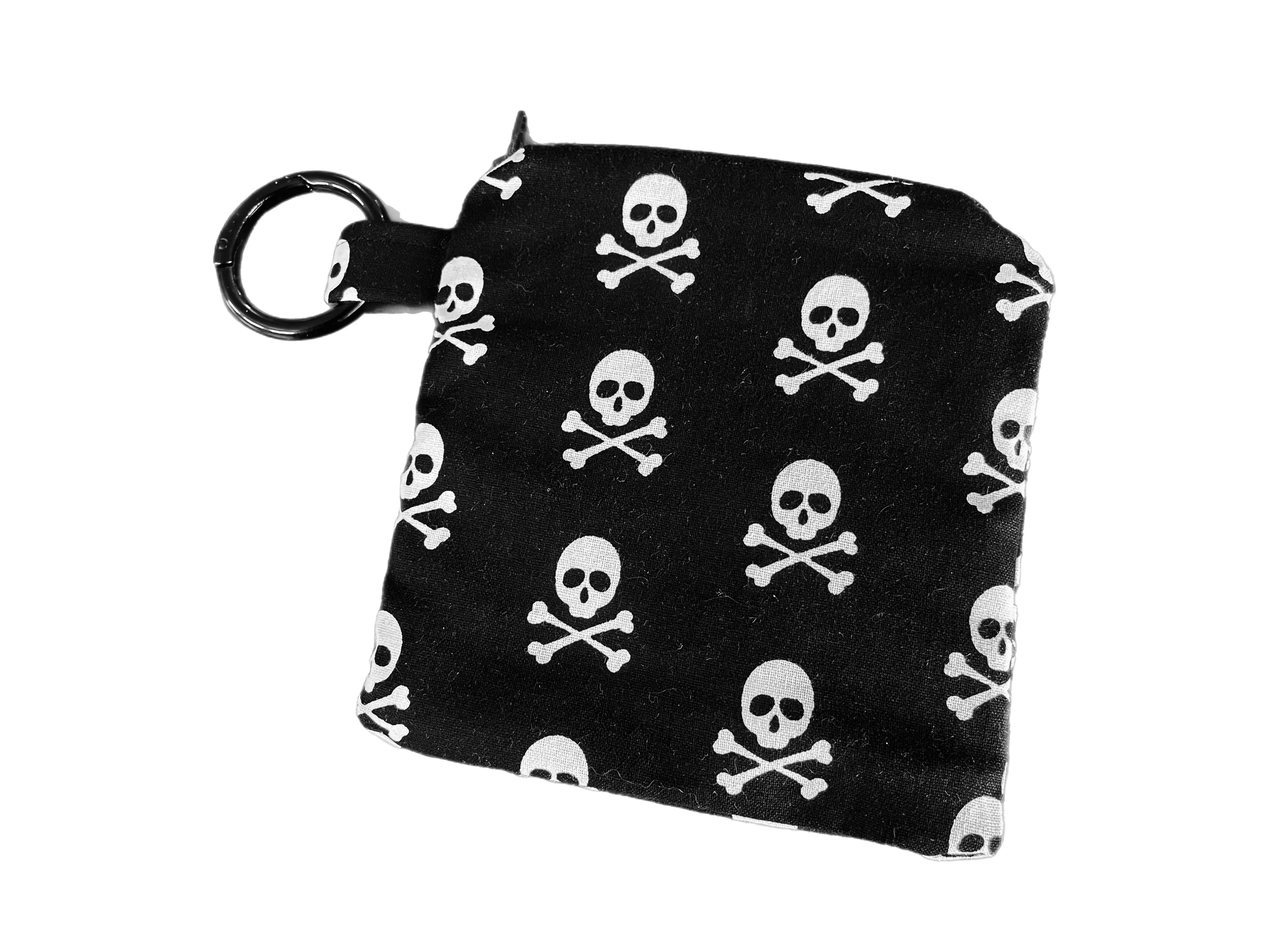 Black & white pirate skull & crossbones greyhound Martingale collar cotton covered 50mm width super soft