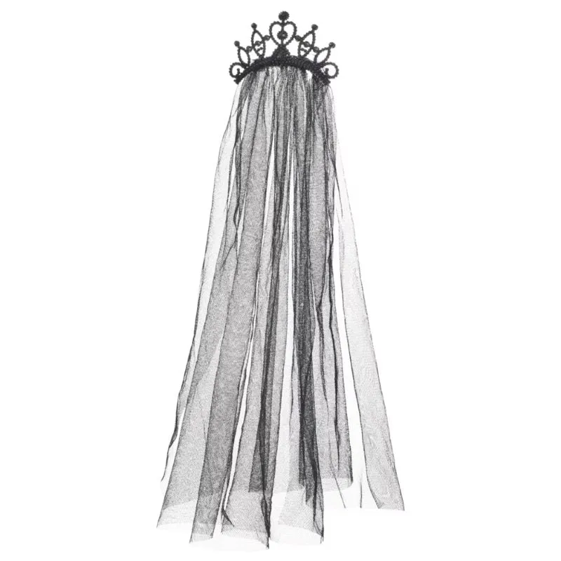 Black Veiled Tiara