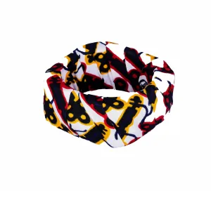 Blackkeys Hex Snap Thick Ankara Bangle