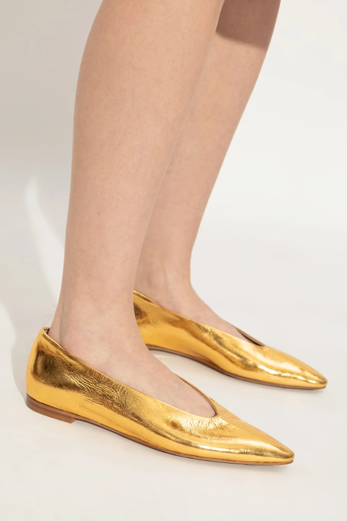 Bottega Veneta Ballerinas Sofia in GOLD - 37