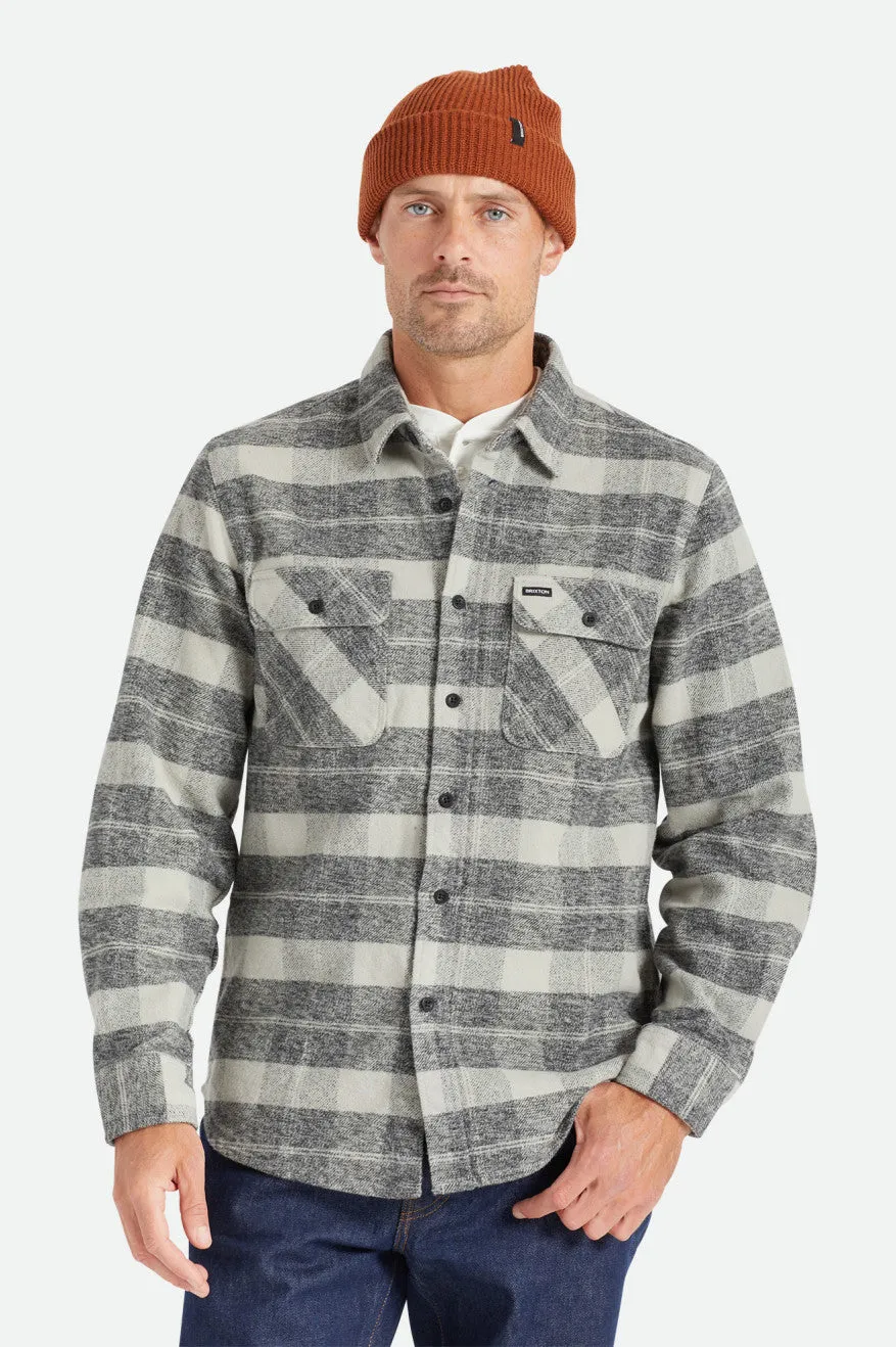Bowery Heavy Weight L/S Flannel - Black/Charcoal