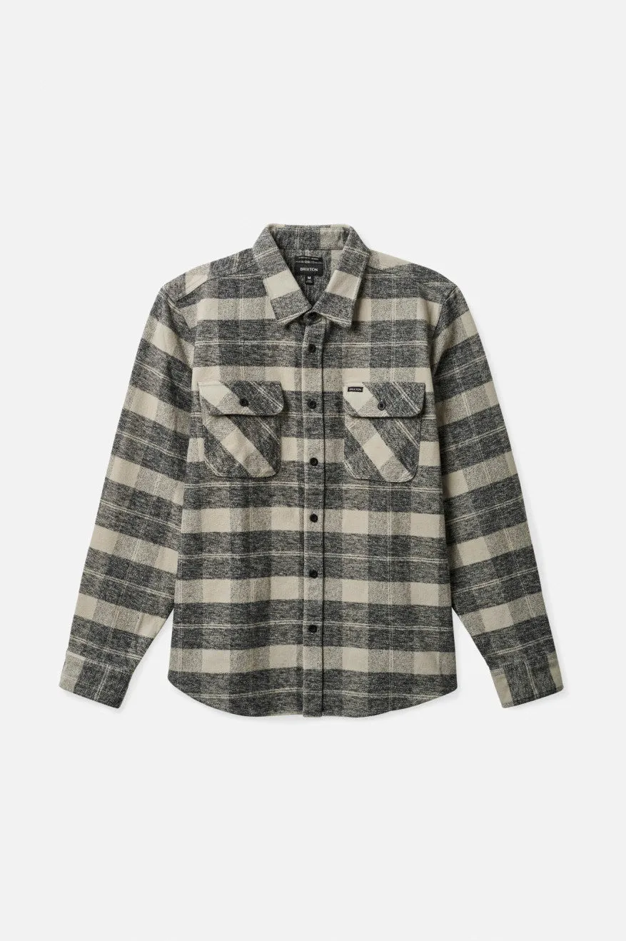Bowery Heavy Weight L/S Flannel - Black/Charcoal