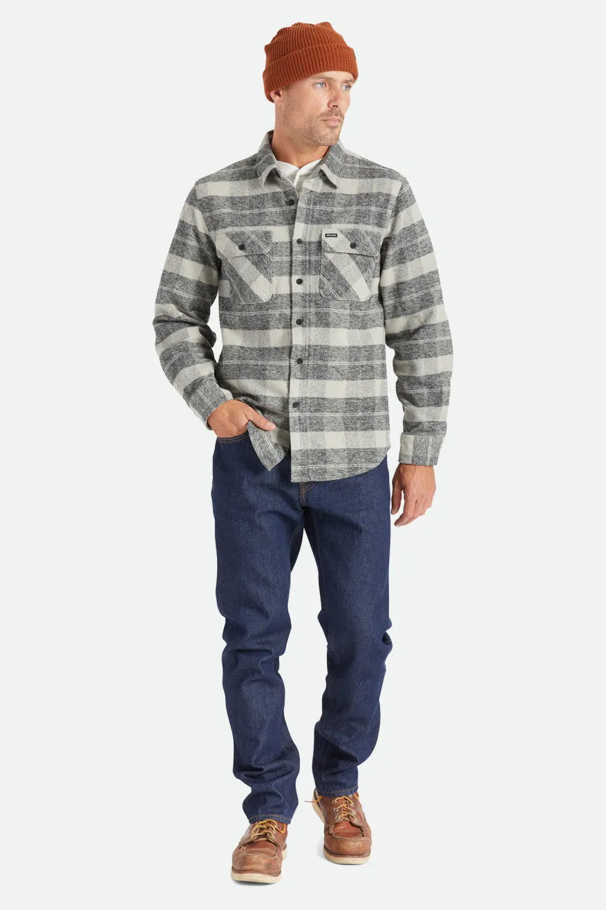 Bowery Heavy Weight L/S Flannel - Black/Charcoal