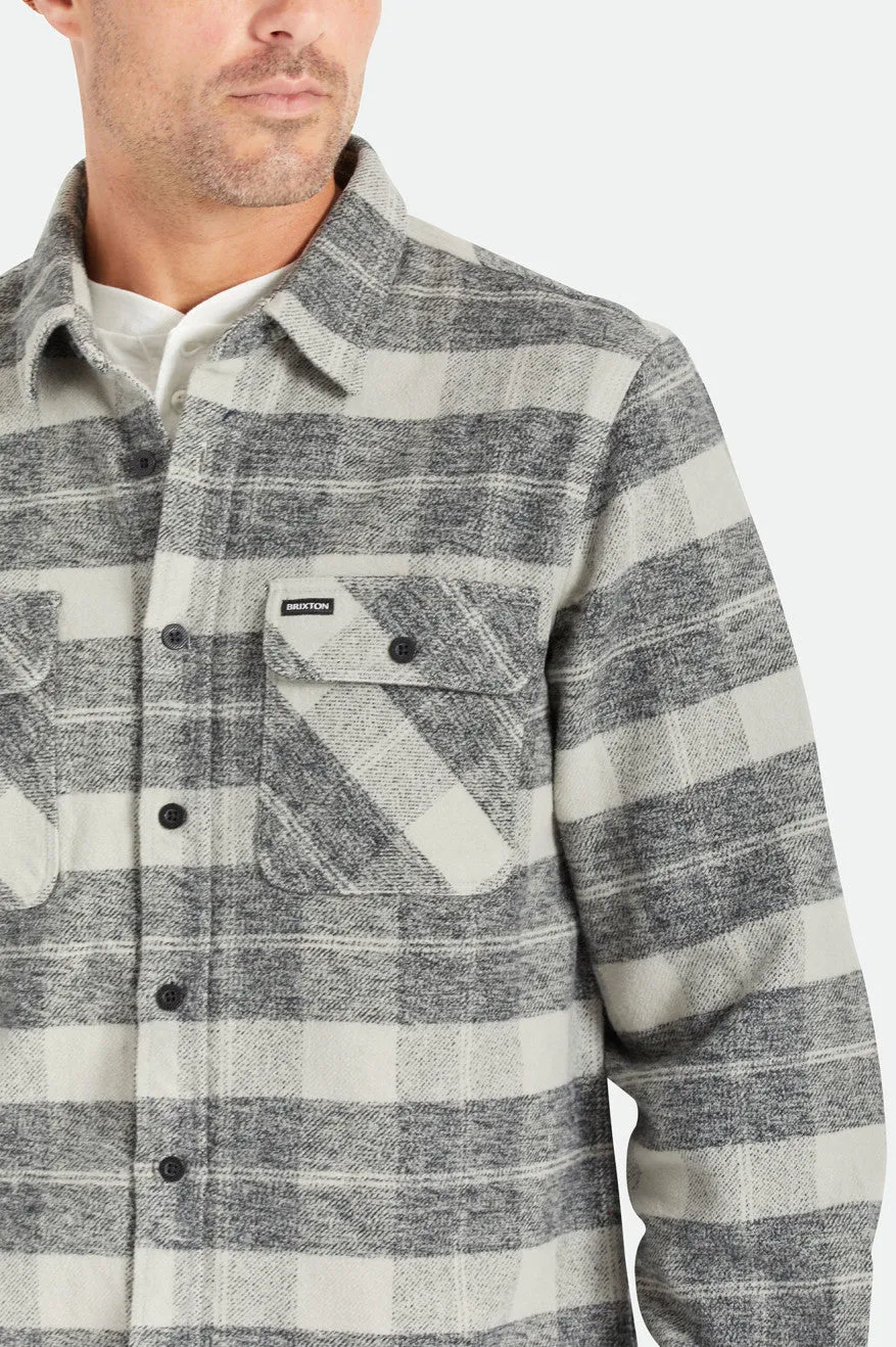 Bowery Heavy Weight L/S Flannel - Black/Charcoal