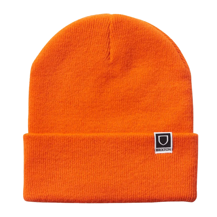 Brixton Harbor Beta Watch Cap Beanie Athletic Orange