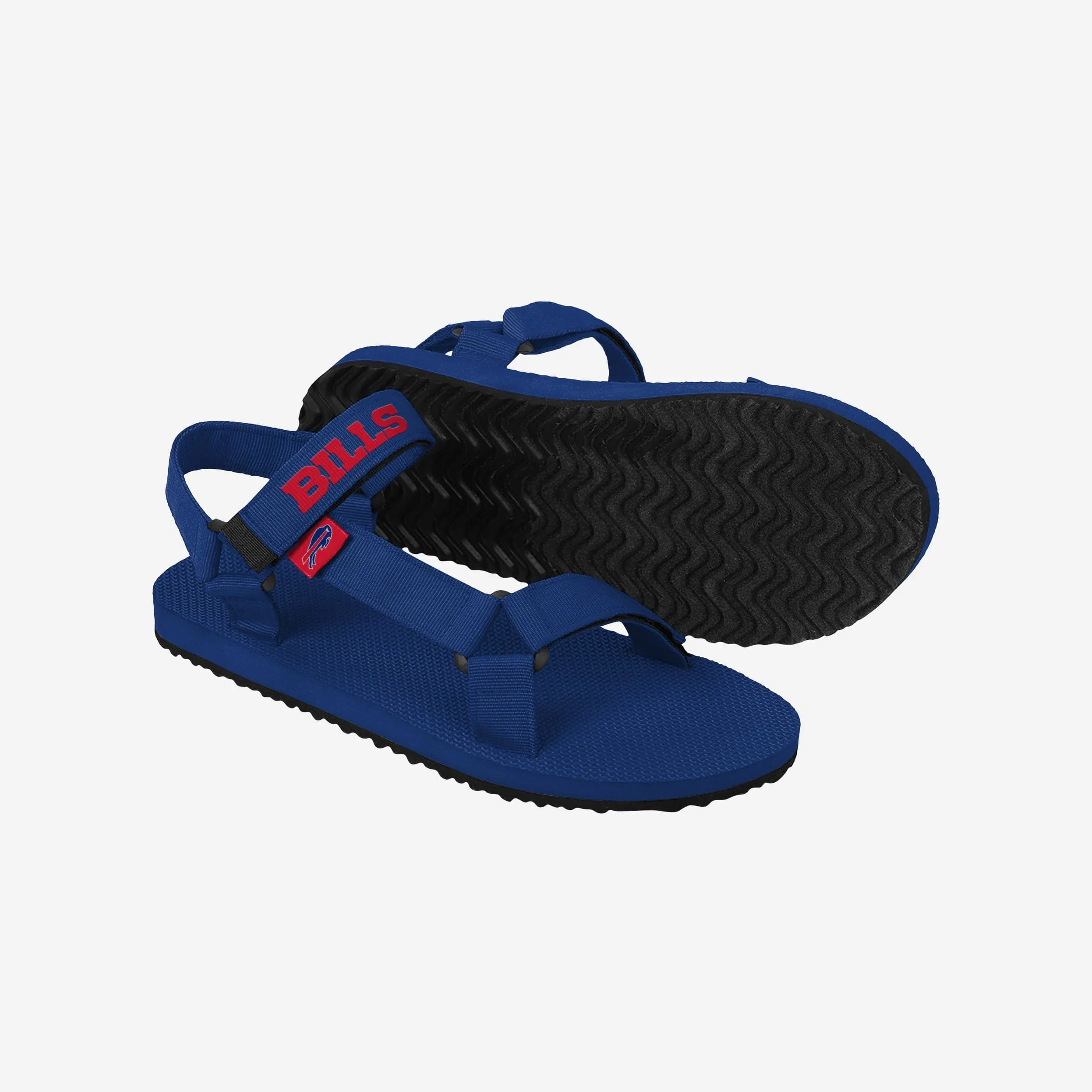 Buffalo Bills Mens Solid Strap Sandal