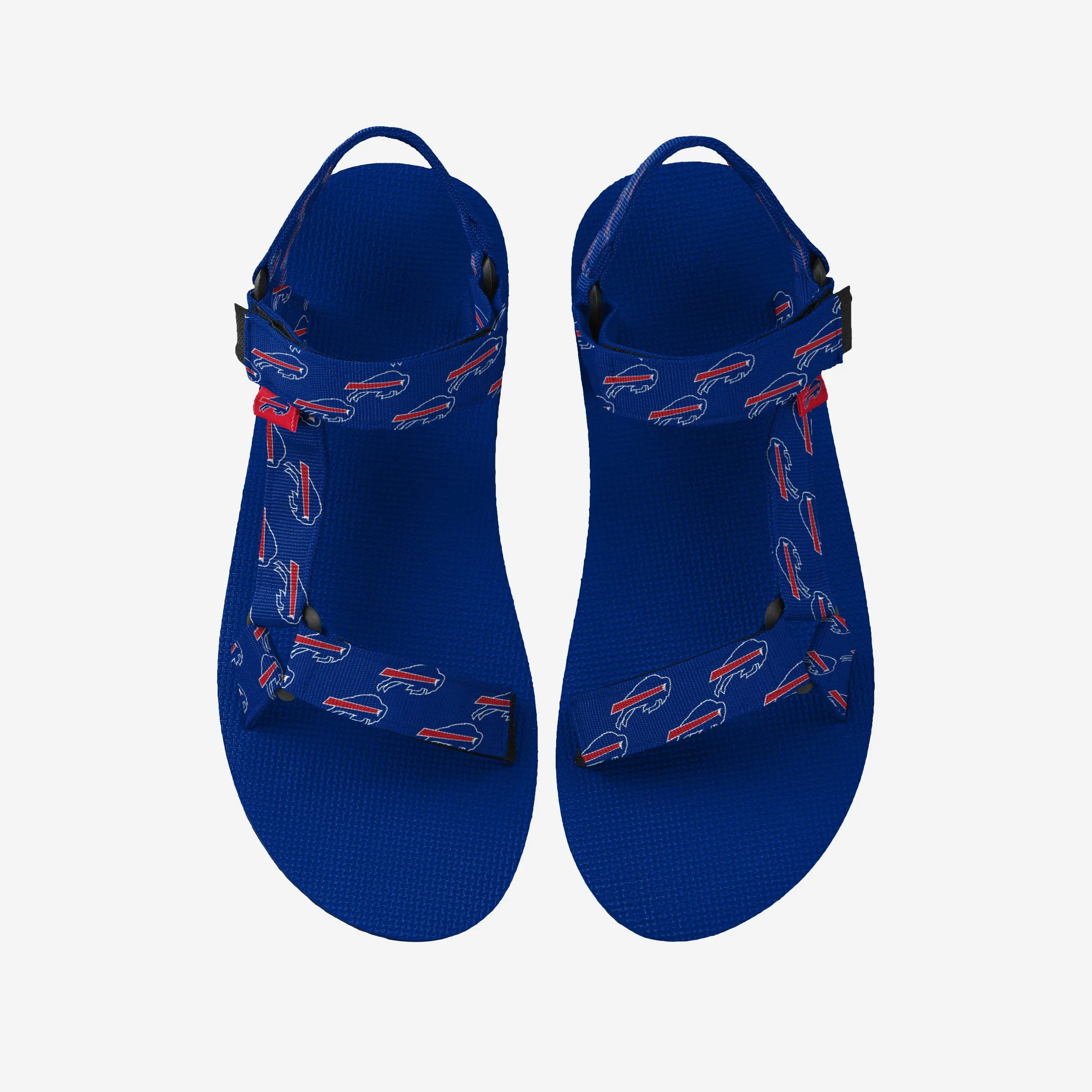 Buffalo Bills Womens Repeat Logo Strap Sandal