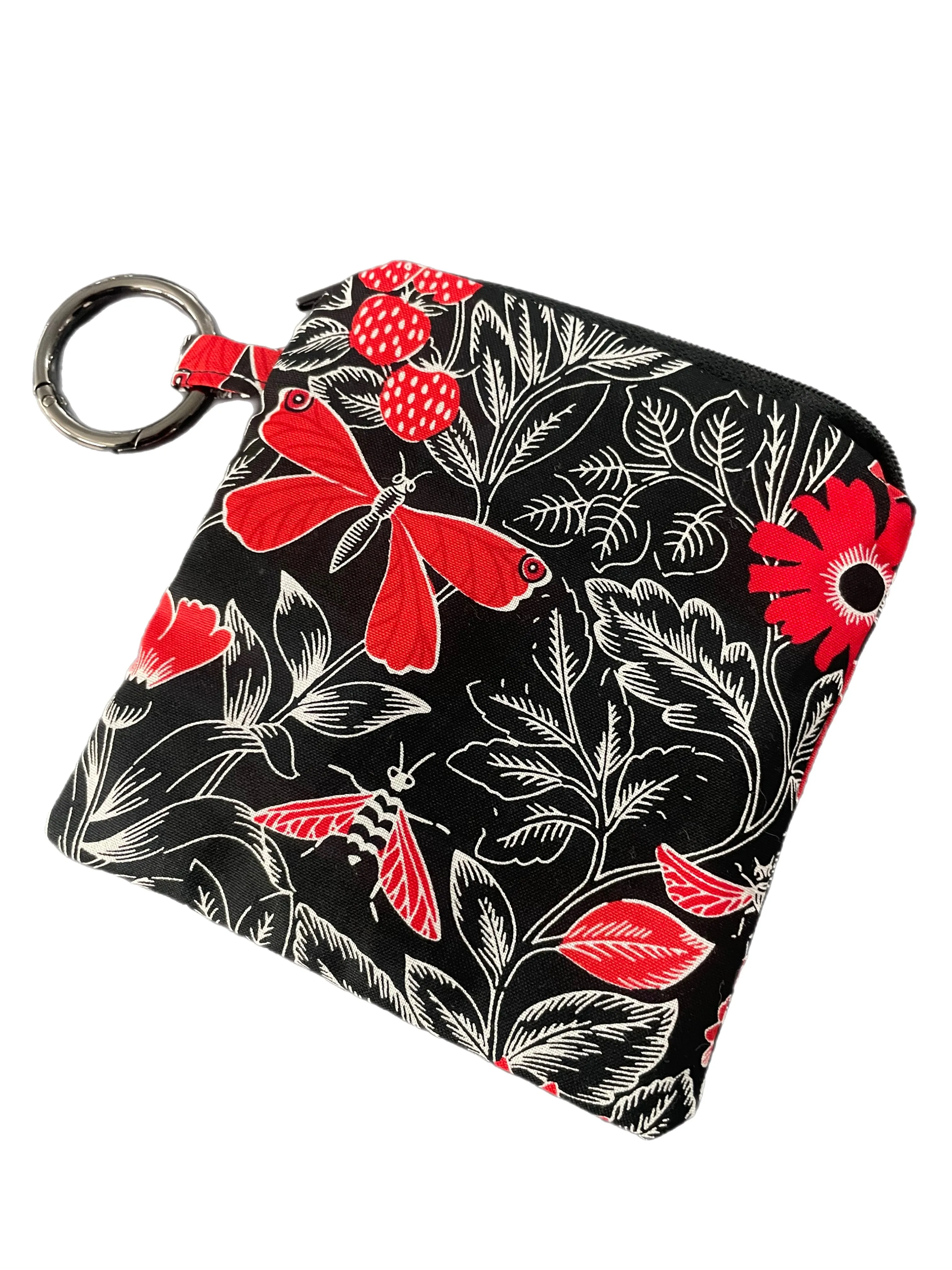 Butterflies in black red and white greyhound Martingale collar cotton covered 50mm width