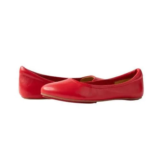 Cardinal Red Silken Glide Sahach Ballet Flats