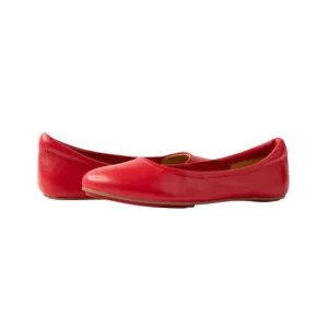 Cardinal Red Silken Glide Sahach Ballet Flats