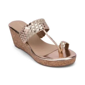CHANDNI- ROSE GOLD KOLHAPURIS