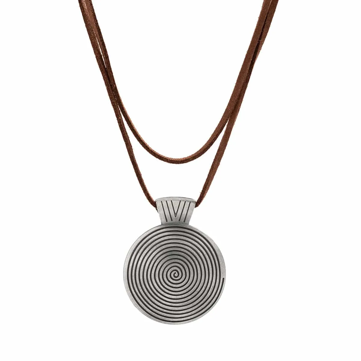 Chic Layered Velvet Large Round Pendant Necklace