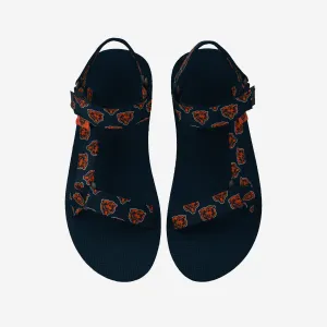 Chicago Bears Womens Repeat Logo Strap Sandal