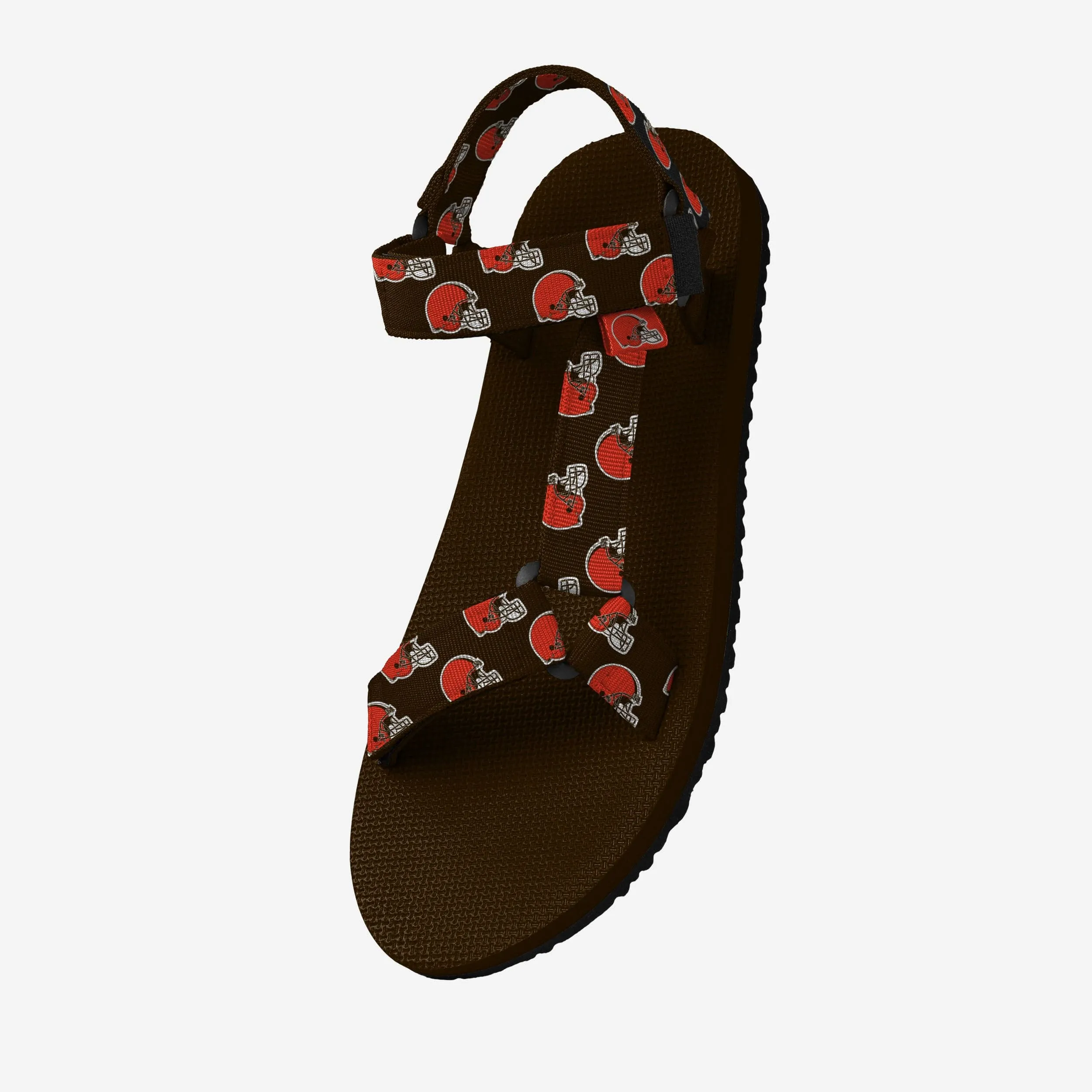 Cleveland Browns Womens Repeat Logo Strap Sandal