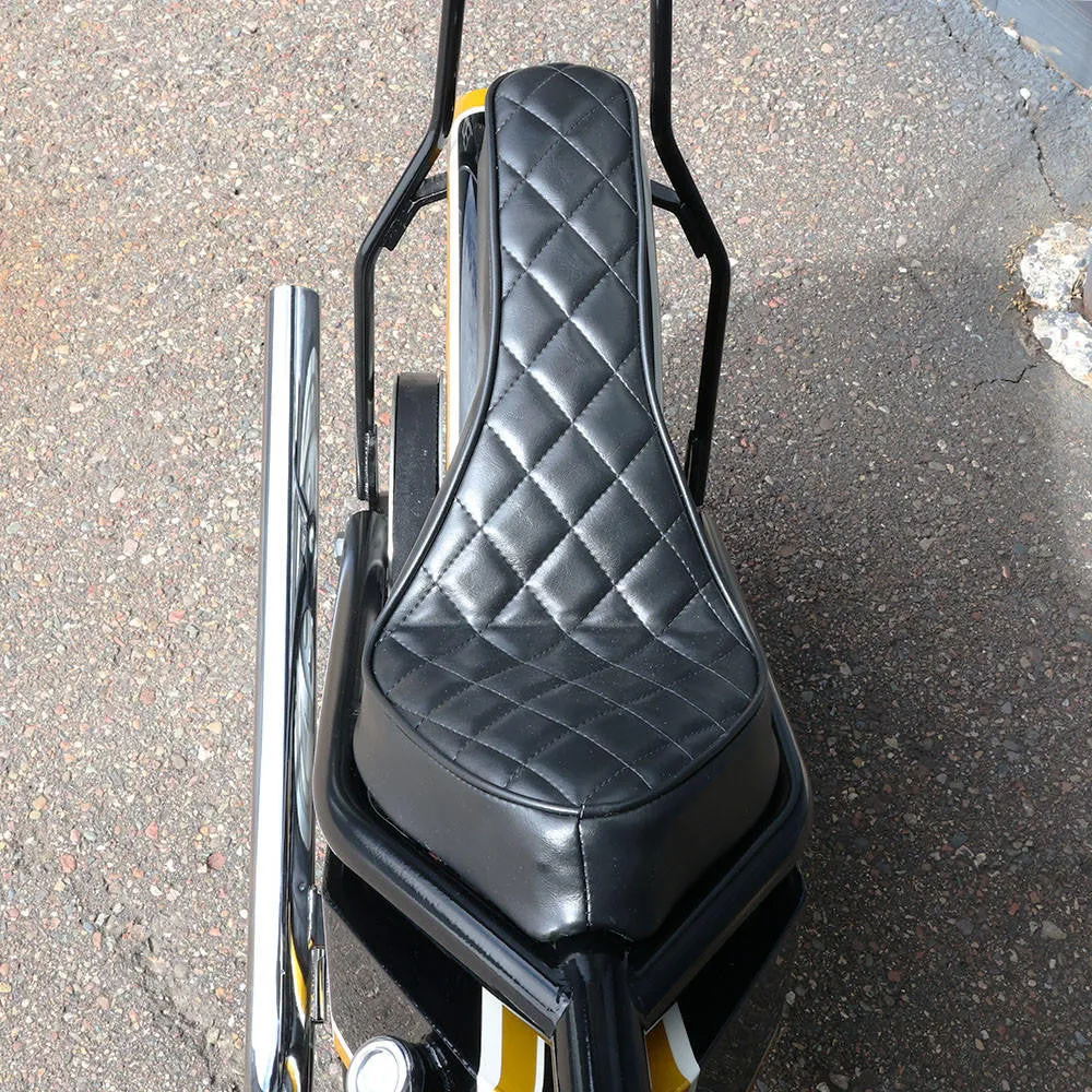 Cobra Seat for Sportster Hardtail Kit - Diamond Stitch