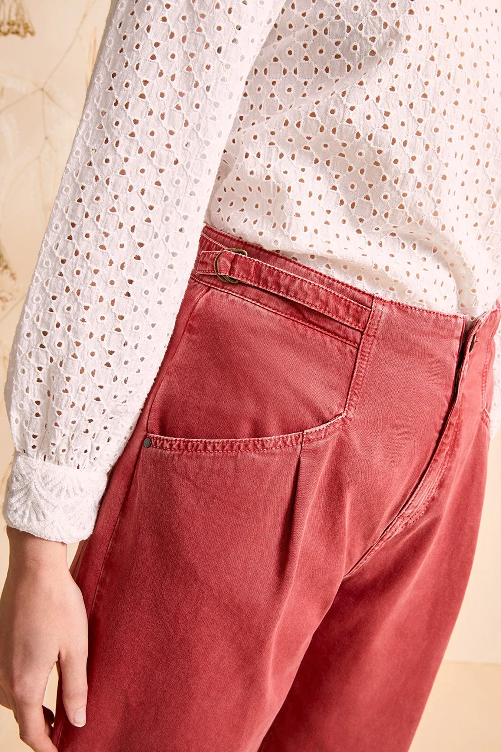 COSY - Top écru en dentelle